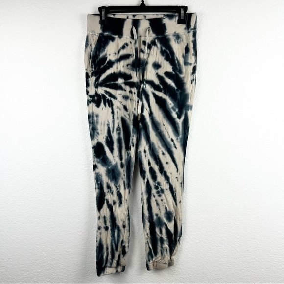 YOUNG FABULOUS AND BROKE Blue Safari Wash Tie Dye Jogger Sweatpants, Size Small - Picture 2 of 9